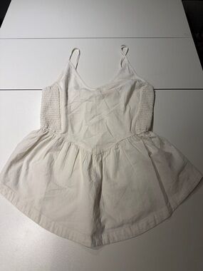 Free People Ivory Tie-Back Top XL